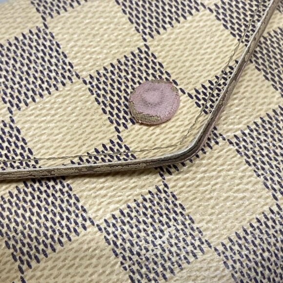 LOUIS VUITTON Portefeuille Victorine N64022 Rose Ballerine Damier - Picture 11 of 13
